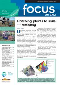 The national newsletter of salinity R&D  ISSUE 36 March 2006 ISSN: [removed]