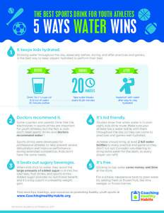 THE BEST SPORTS DRINK FOR YOUTH ATHLETES  5 WAYS WATER WINS 1  It keeps kids hydrated.