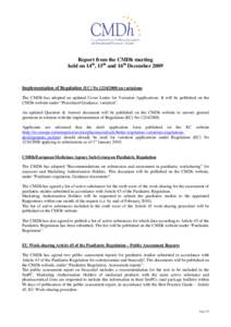 Microsoft Word - December 09 CMDh Press Release.doc