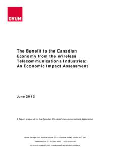 Microsoft Word - Ovum Economic Impact Report[removed]CWTA V1.0.doc