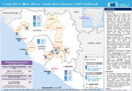 3 July 2014: West Africa - Ebola Virus Disease (EVD) Outbreak SITUATION MALI  GUINEA-BISSAU