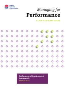 Managing for  Performance guide for EMPLOYEES  Performance Development