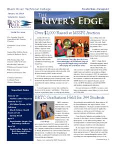 Black River Technical College January 16, 2014 The  Volume 12, Issue 1