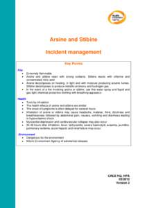 Microsoft Word - ARSINE & STIBINE Incident Management v2