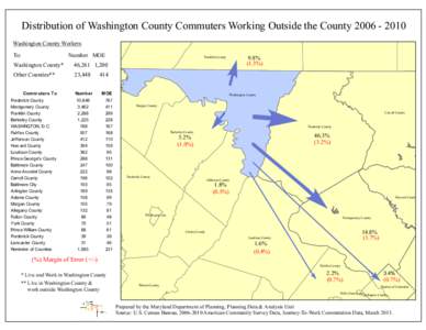 Distribution of Washington County Commuters Working Outside the County[removed]Fulton County Washington County Workers  23,448