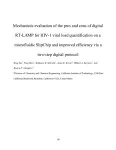 Biochemistry / Laboratory techniques / HIV/AIDS / Polymerase chain reaction / Virology / Viral load / Primer / HIV / Qubit fluorometer / Biology / Molecular biology / Science