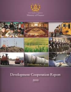 Islamic Republic of Afghanistan  Ministry of Finance Development Cooperation Report