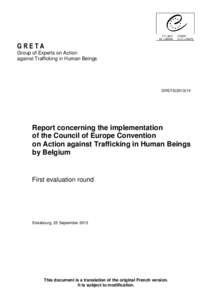 GRETA Group of Experts on Action against Trafficking in Human Beings GRETA[removed]