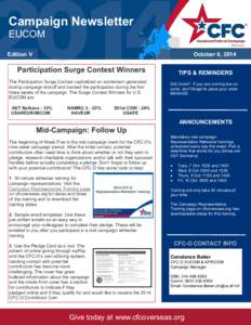 Campaign Newsletter EUCOM Edition V October 6, 2014