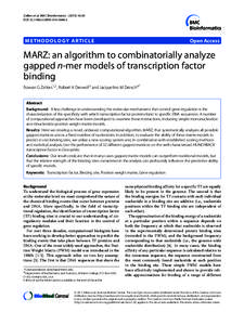 Zellers et al. BMC Bioinformatics:30 DOIs12859METHODOLOGY ARTICLE  Open Access