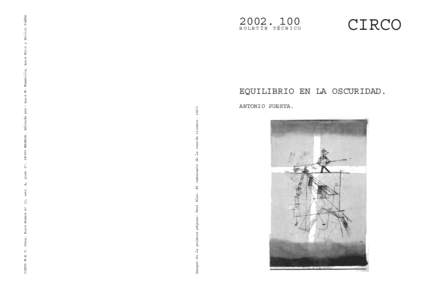 Imagen de la primera página: Paul Klee. El caminante de la cuerda tiranteCIRCO M.R.T. Coop. Rios Rosas nº 11, esc. A, piso 6º, 28003 MADRID. Editado por: Luis M. Mansilla, Luis Rojo y Emilio Tuñón