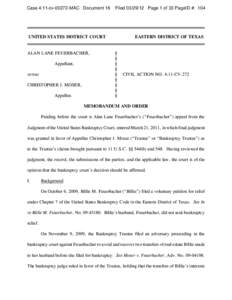 Insolvency / Business / Fraud / Personal finance / Bankruptcy in the United States / Stern v. Marshall / Adversary proceeding in bankruptcy / Fraudulent conveyance / United States bankruptcy court / Law / United States bankruptcy law / Bankruptcy