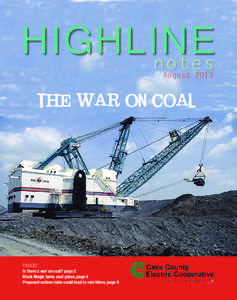 HIGHLINE notes August 2013 The war on coal