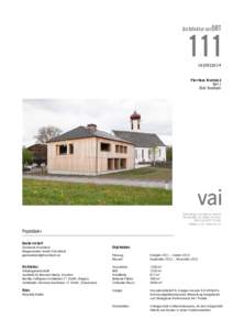 Architektur vorORT|05|2014  Pfarrhaus Krumbach