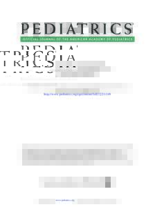 Protecting Public Trust in Immunization Louis Z. Cooper, Heidi J. Larson and Samuel L. Katz Pediatrics 2008;122;[removed]DOI: [removed]peds[removed]The online version of this article, along with updated information and 