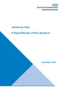 Organisational and Behavioural Barriers to Medical Technology Adoption Joined-up Care September 2009