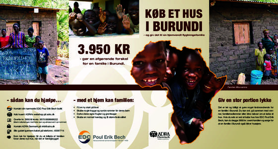 køb et hus  i burundi - og giv det til en hjemvendt flygtningefamilie