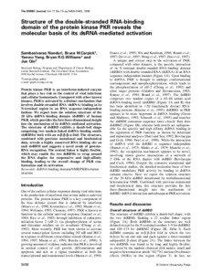 The EMBO Journal Vol.17 No.18 pp.5458–5465, 1998  Structure of the double-stranded RNA-binding