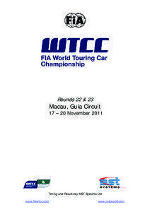 Rounds 22 & 23  Macau, Guia Circuit