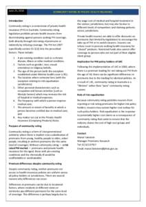 Health / Financial institutions / Institutional investors / Health insurance / Types of insurance / Community rating / Risk equalization / Southern Cross Healthcare Group / Risk purchasing group / Insurance / Health economics / Financial economics