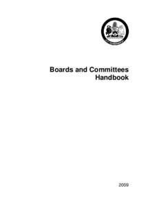 2009 Boards and Committees Handbook