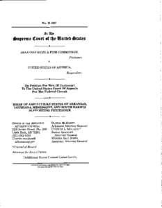 No[removed]Statue Supreme Court of $e WLnittb States ARKANSAS GAME & FISH COMMISSION,