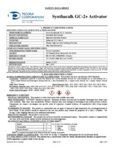 MATERIAL SAFETY DATA SHEET