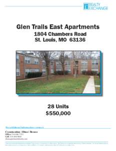 Glen Trails East Apartments 1804 Chambers Road St. Louis, MO[removed]Units $550,000