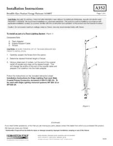 A352  Installation Instructions Brindille Glass Pendant Vintage Platinum 161080T  Page 1 of 4