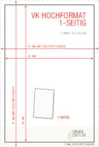 VK HOCHFORMAT 1-SEITIG FORMAT: 55 x 85 mm 61 mm (MIT BESCHNITTZUGABE)