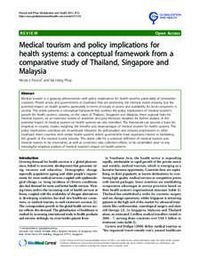 Health policy / Health economics / Publicly funded health care / Medical tourism / Universal health care / Health care system / Two-tier health care / Health care / Singapore / Health / Healthcare / Medicine