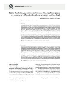 Physical geography / Serra / Community / Spatial heterogeneity / Spatial analysis / Ecology / Mathematical sciences / Cupania / Alchornea triplinervia / Serra Geral