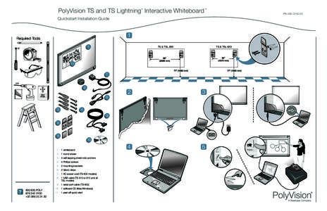PolyVision TS and TS Lightning Interactive Whiteboard PolyVision TS Lightning Interactive Whiteboard Quickstart Installation Guide TM  TM
