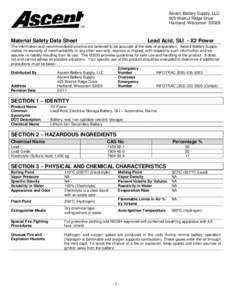 Material Safety Data Sheet