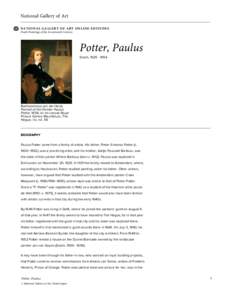 Dutch art / Paulus Potter / Dutch people / Mauritshuis / Nicolaes Tulp / Dutch School / Willem Bartsius / Karel Dujardin / Potter / Dutch Golden Age painters / Landscape artists / Visual arts