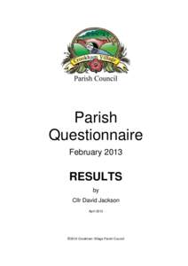 Parish Questionnaire February 2013 RESULTS by