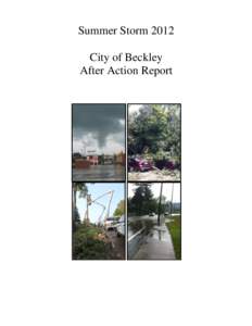 Summer Storm 2012 City of Beckley After Action Report After Action Report – Summer Storm 2012