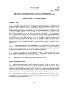 U.S. EPA - OECD Guidelines for Testing of Chemicals