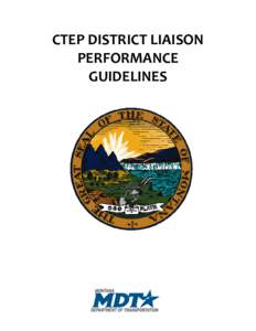    CTEP DISTRICT LIAISON   PERFORMANCE  GUIDELINES