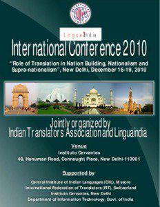 Lingua ndia  International Conference 2010