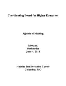 Coordinating Board for Higher Education