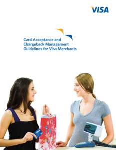 Card Acceptance and Chargeback Management Guidelines for Visa Merchants Card Acceptance and Chargeback Management