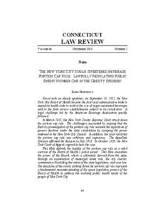 CONNECTICUT  LAW REVIEW VOLUME 46  DECEMBER 2013