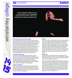 winstanley college  AS/A-LEVELS DANCE