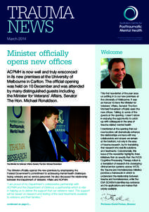 TRAUMA NEWS March 2014 Minister officially opens new offices