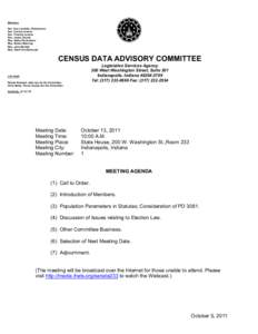 NT[removed]Census Data Advisory Committee