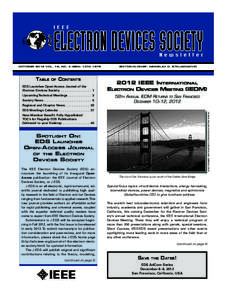 OCTOBER 2012 VOL. 19, NO. 4 ISSN: TABLE OF