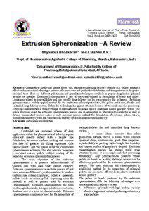 International Journal of PharmTech Research CODEN (USA): IJPRIF ISSN : [removed]