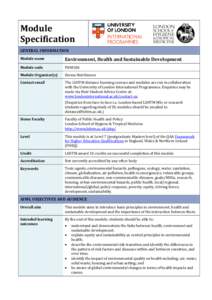 University of London International Programmes / International Space Station / Spaceflight / Association of Commonwealth Universities / London School of Hygiene & Tropical Medicine