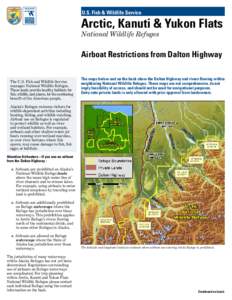 U.S. Fish & Wildlife Service  Arctic, Kanuti & Yukon Flats National Wildlife Refuges  Airboat Restrictions from Dalton Highway